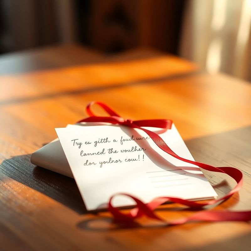 Handwritten Boutique Whitaker gift envelope on a timber table